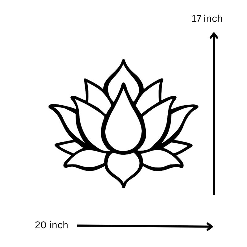 Wall Accents - Lotus Black Wall Art