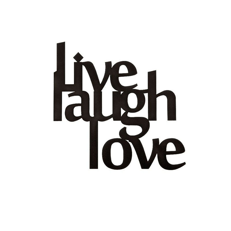 Wall Accents - Live Laugh Love Black Wall Art