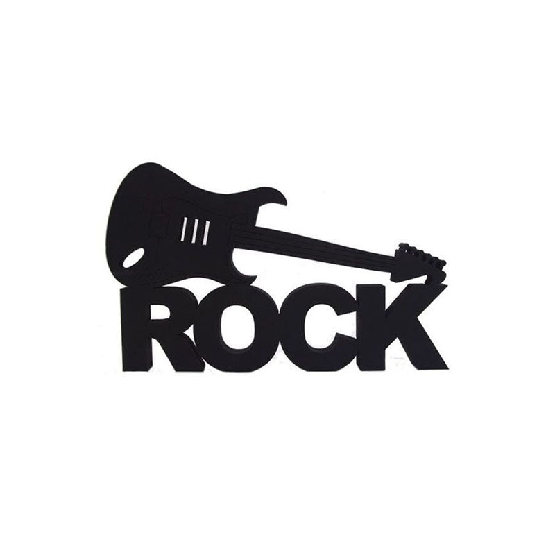 Wall Accents - Rock Music Black Wall Art