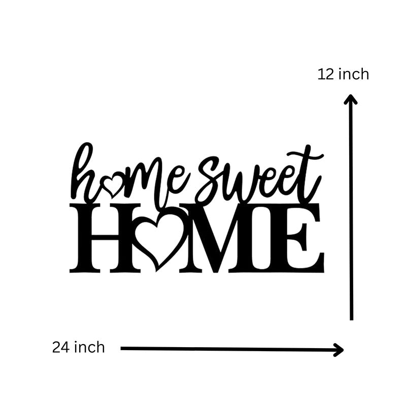 Wall Accents - Home Sweet Home Black Wall Art