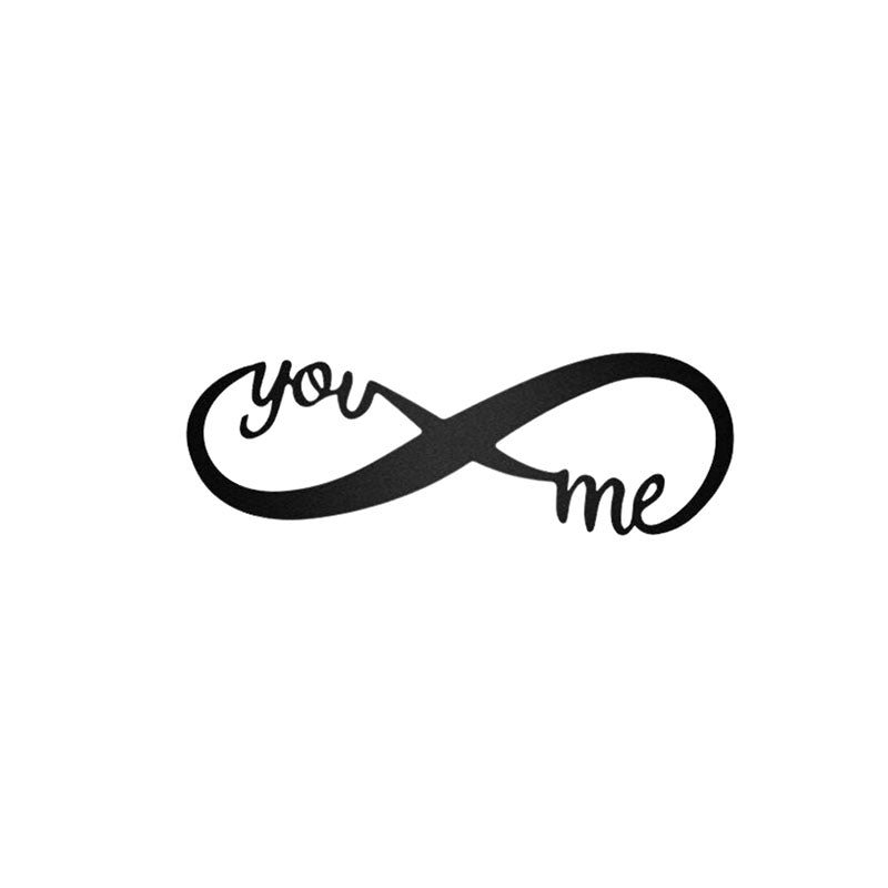 Wall Accents - You And Me Till Infinity Black Wall Art