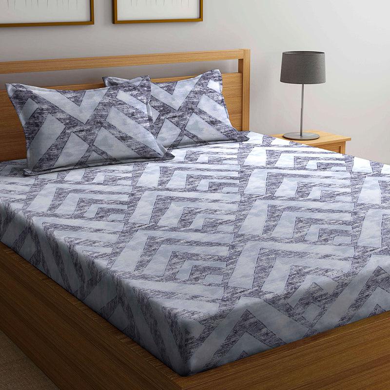 Buy Simba Geometric Bedsheet Bedsheets from Vaaree