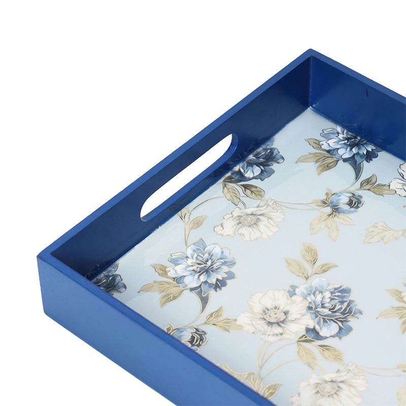 Buy Cobalt Chrome Serving Tray Serving Tray from Vaaree