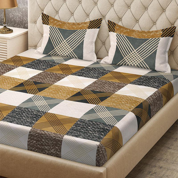 Buy Jaws Geometric Bedsheet Bedsheets from Vaaree