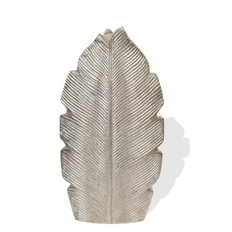 Buy Palm Laef Vase - Silver Vase from Vaaree