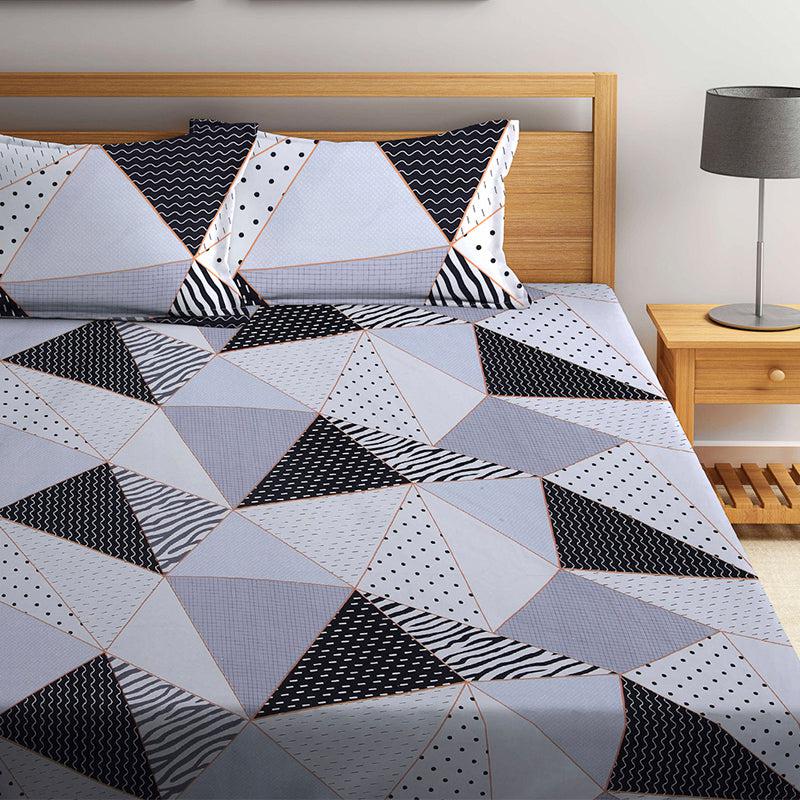 Buy Archie Geometric Bedsheet Bedsheets from Vaaree