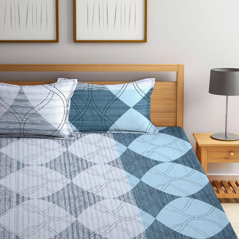 Buy Jasper Geometric Bedsheet Bedsheets from Vaaree