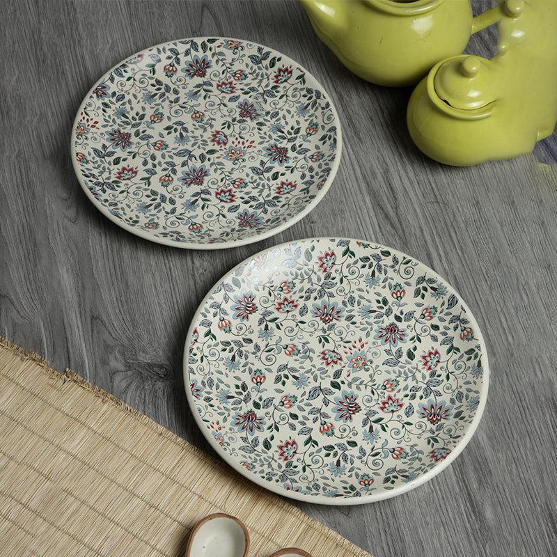 Dinner Plate - Exora Floral Dinner Plate - Set Of Two