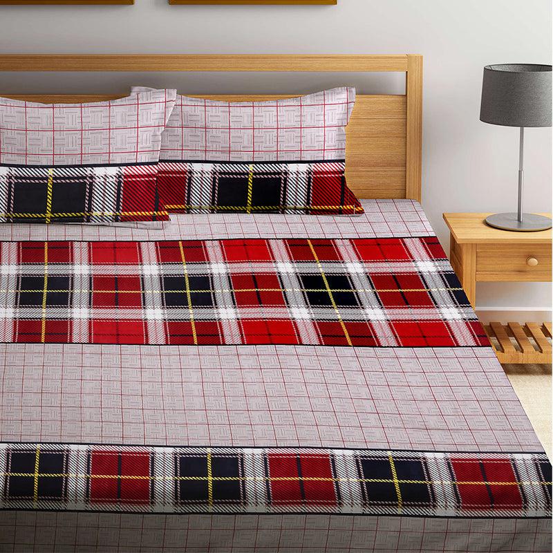 Buy Wizzer Checkered Bedsheet Bedsheets from Vaaree