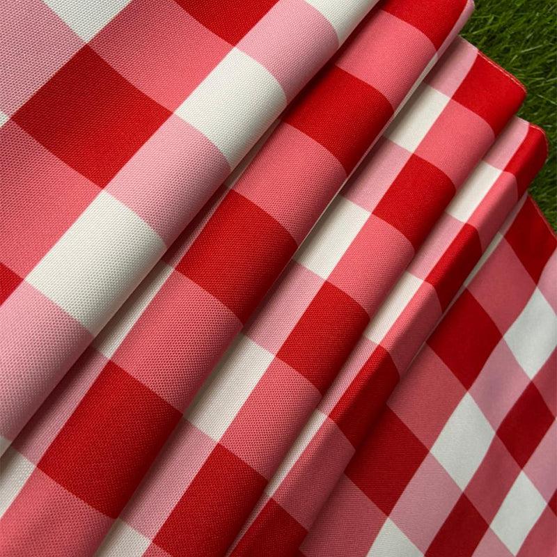 Buy Mabel Checkered Table Cloth - Red Table Cover from Vaaree