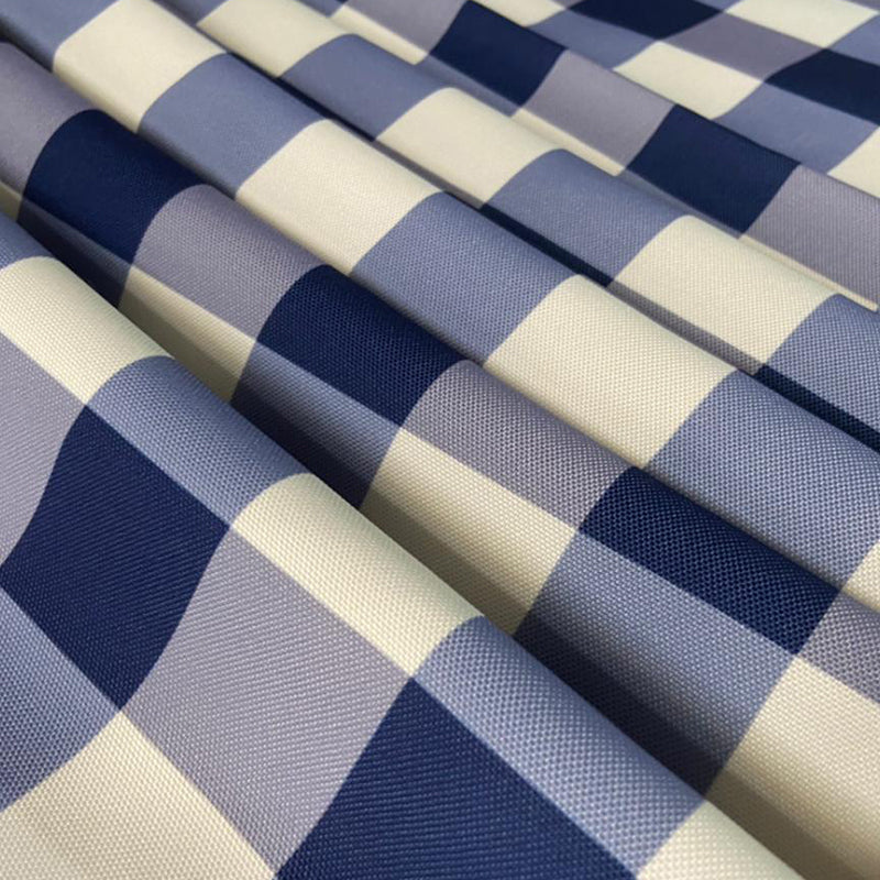 Table Cover - Mabel Checkered Table Cloth - Dark Blue