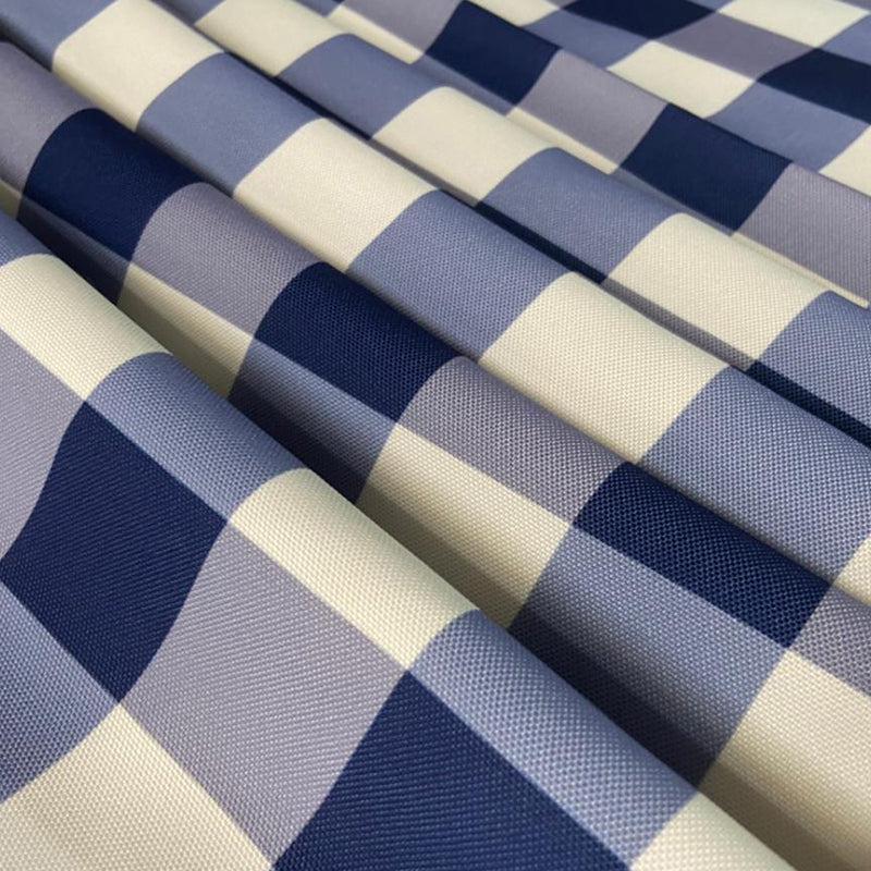 Buy Mabel Checkered Table Cloth - Dark Blue Table Cover from Vaaree