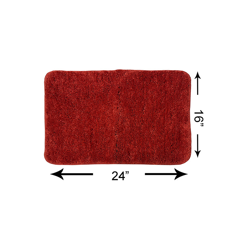 Buy Cleve Anti Skid Bath Mat - Red Bath Mats from Vaaree