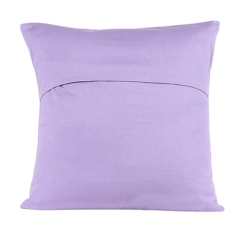 Buy Bhumiti Stripe Cushion Covers - Beige & Purple Cushion Covers from Vaaree