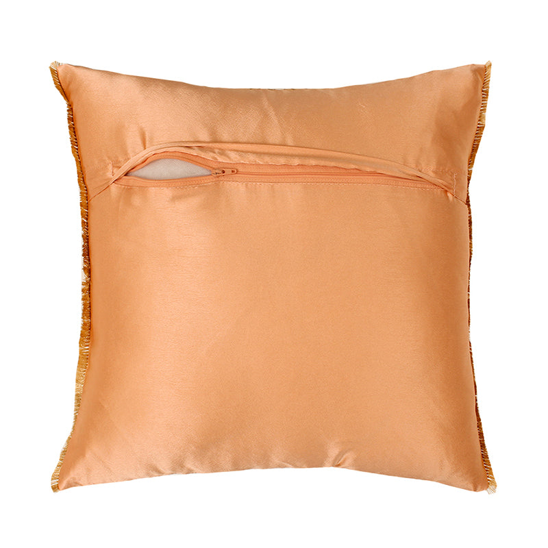 Buy Abhay Cushion Cover (Gold) - Set Of Two Cushion Cover Sets from Vaaree