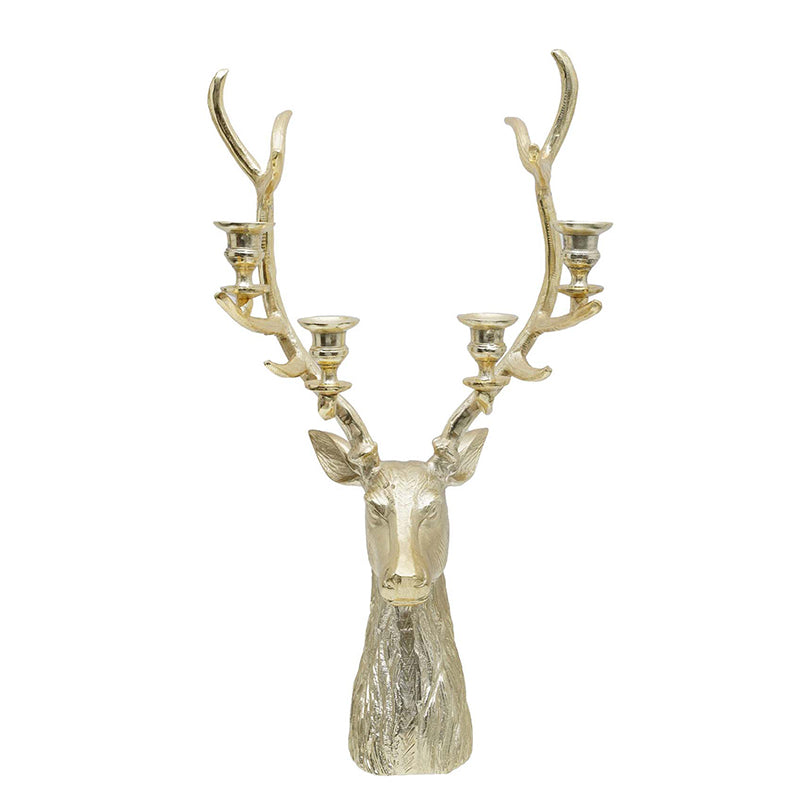 Buy Stag Shine Candle Holder - Gold Candle Holders from Vaaree