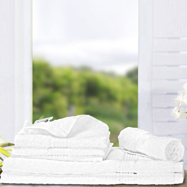 Buy Eva Quick Dry Towel Combo (White) - Six Piece Set Towel Sets from Vaaree