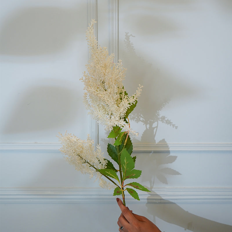 Buy Faux Millet Grass Flower Stick (White) - 33 CM Artificial Flowers from Vaaree