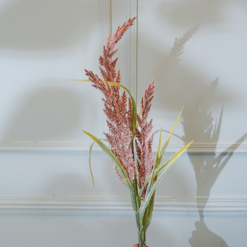 Buy Faux Reed Millet Grass Flower Stick (Pink) - 34 CM Artificial Flowers from Vaaree