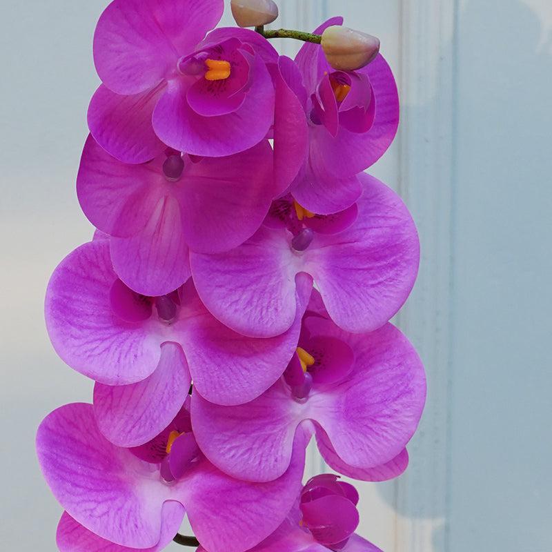 Buy Faux Orchid Flower Stick (Fuchsia) - 40 CM Artificial Flowers from Vaaree