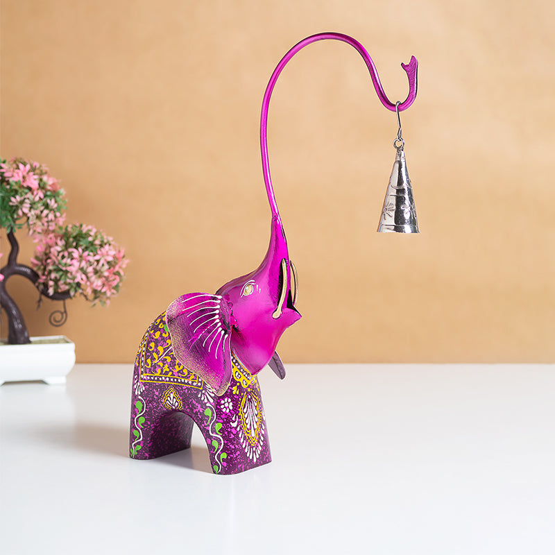 Buy Gaja Ghanti Showpiece - Pink Showpieces from Vaaree