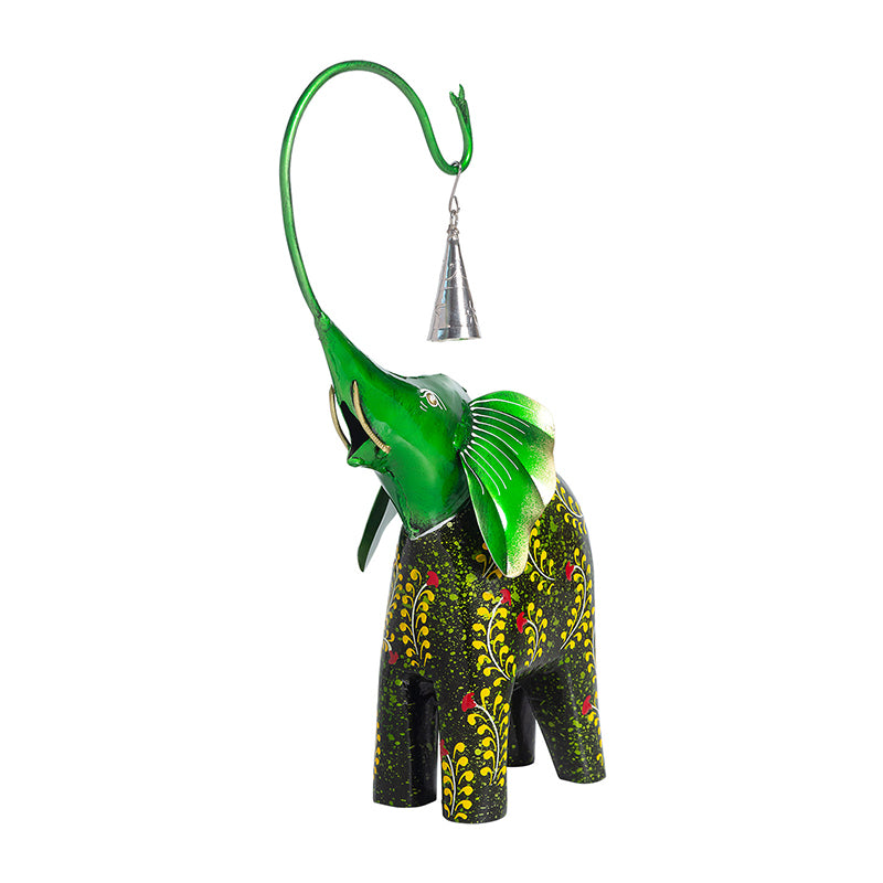 Buy Gajendra Ghanti Showpiece - Green Showpieces from Vaaree