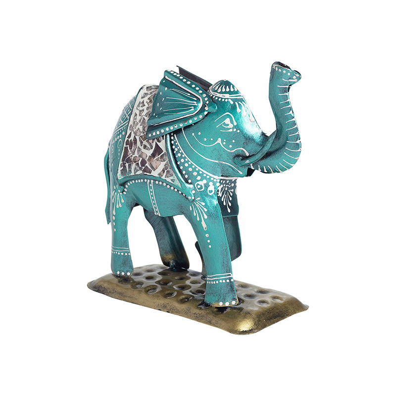 Buy Gajendra Glitter Showpiece - Blue Showpiece from Vaaree