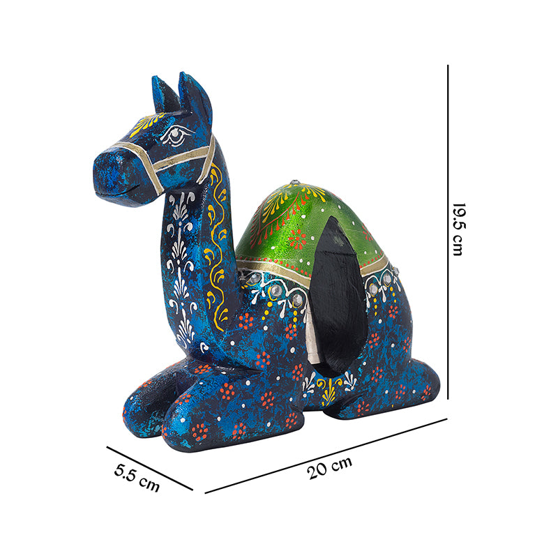 Showpieces - Desert Camel Showpiece - Blue