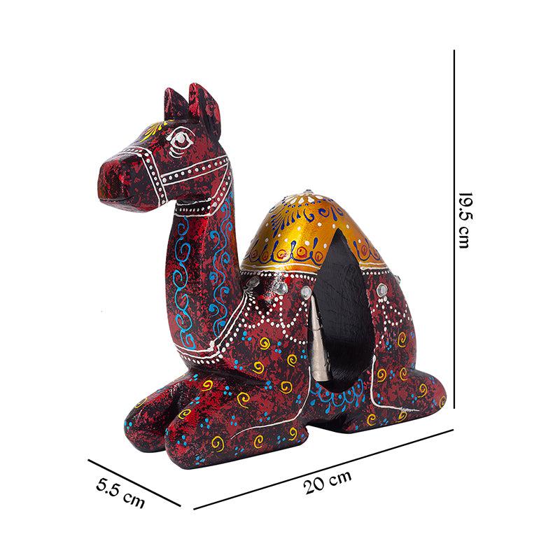 Buy Desert Camel Showpiece - Red Showpiece from Vaaree