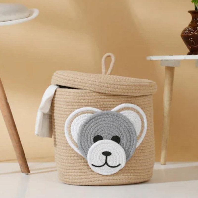 Buy Monkey Monk Natural Fiber Kids Storage Basket Storage Basket from Vaaree