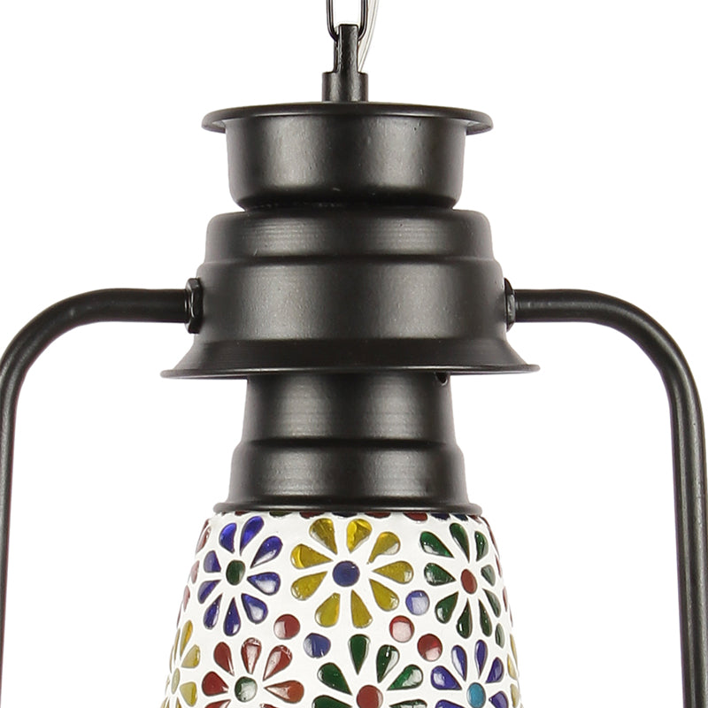 Buy Madhura Mosaic Lantern Ceiling Lamp - Black Ceiling Lamp from Vaaree