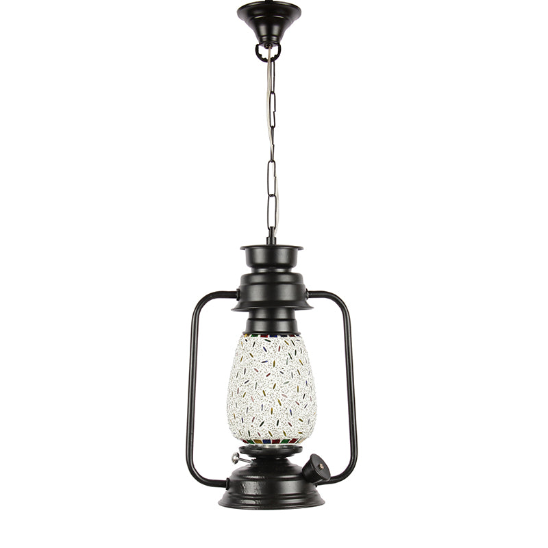 Buy Siera Mosaic Lantern Ceiling Lamp - Black Ceiling Lamp from Vaaree