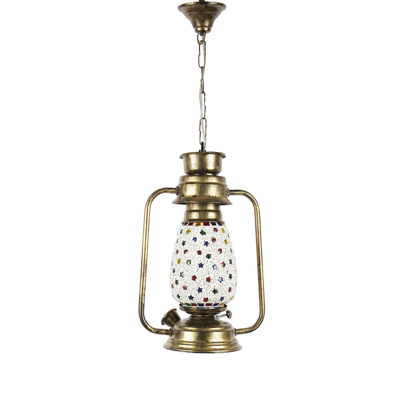 Buy Divyara Mosaic Lantern Ceiling Lamp - Gold Ceiling Lamp from Vaaree