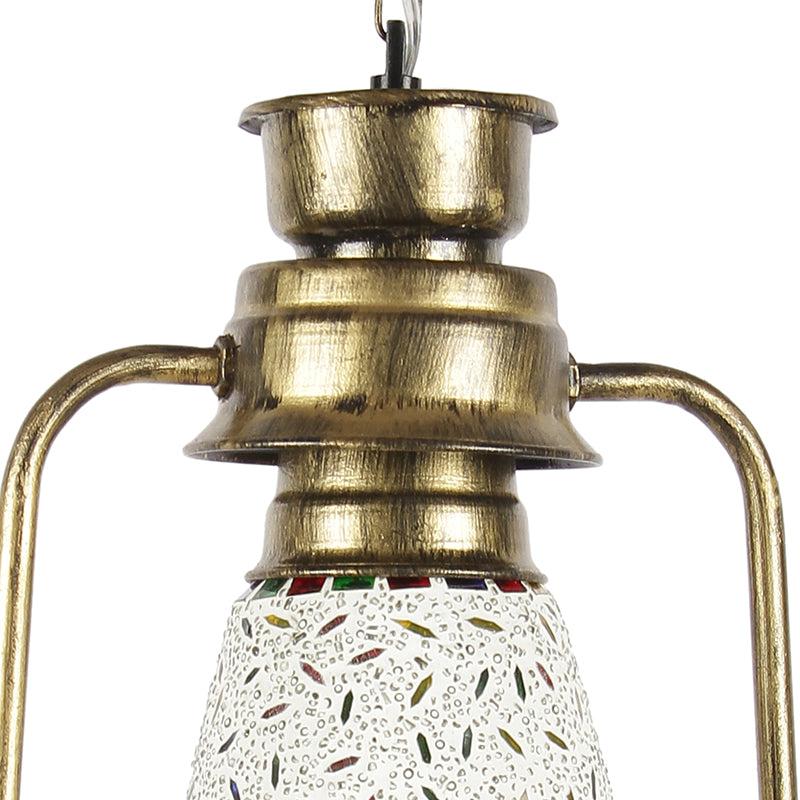 Buy Siera Mosaic Lantern Ceiling Lamp - Gold Ceiling Lamp from Vaaree