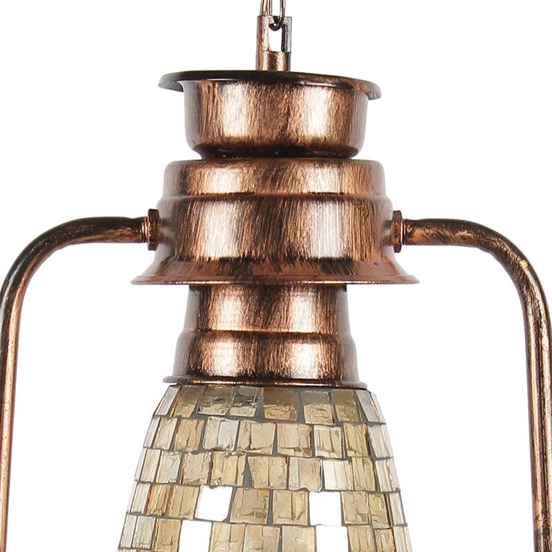 Buy Avina Mosaic Lantern Ceiling Lamp - Copper Ceiling Lamp from Vaaree