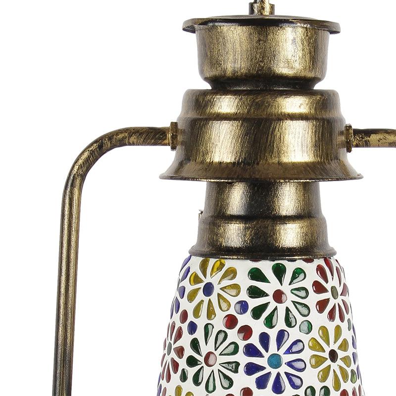 Buy Madhura Mosaic Lantern Table Lamp - Gold Table Lamp from Vaaree