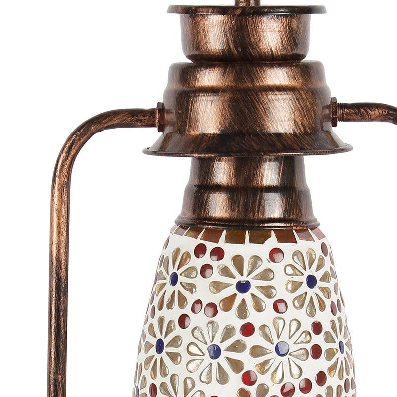 Buy Admya Mosaic Lantern Table Lamp - Copper Table Lamp from Vaaree