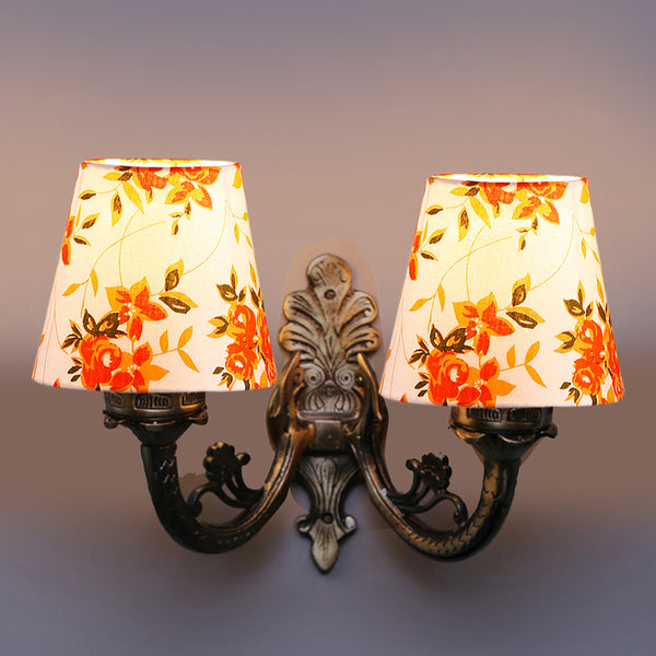 Wall Lamp - Vintage Ibis Flora Conical Duo Wall Lamp