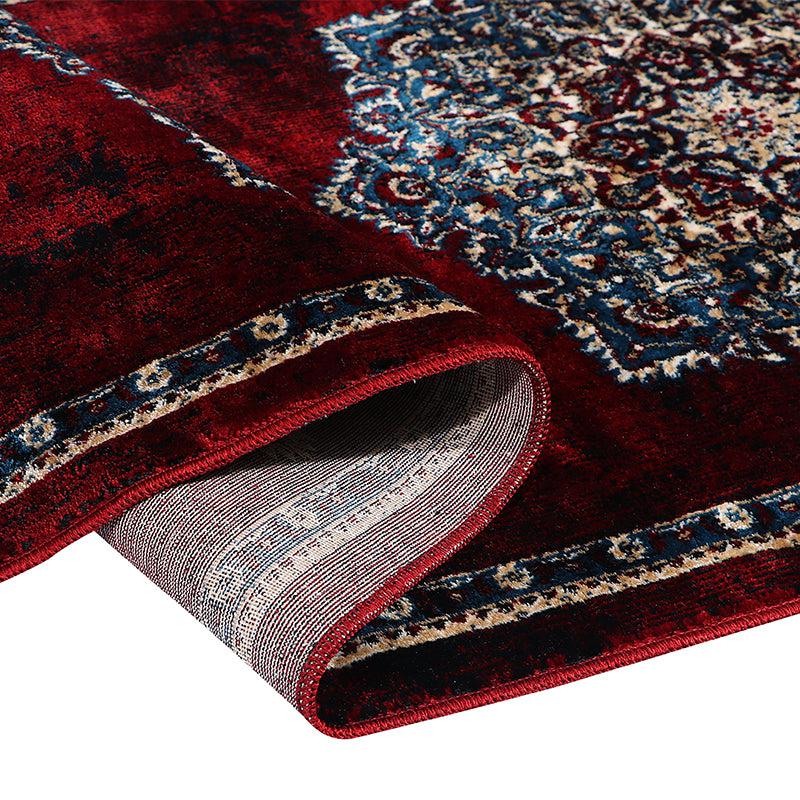 Buy Sinera Ethnic Runner Rug - Maroon Runner Rug from Vaaree