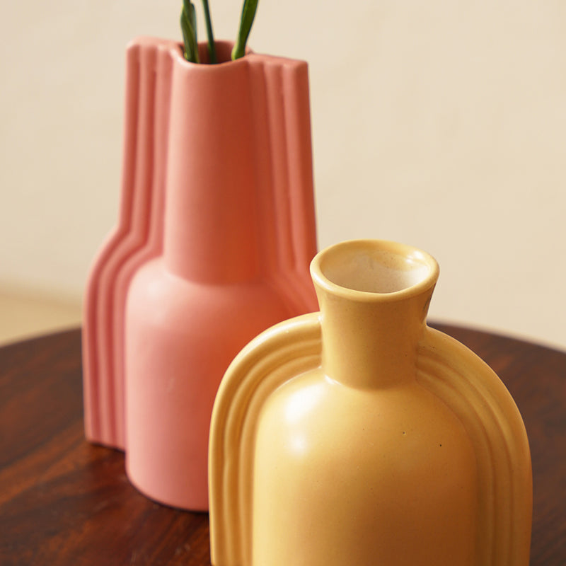 Buy Lamia Boho Vase - Set Of Two Vase from Vaaree