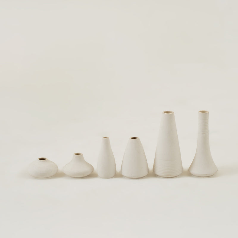 Buy Amria Boho Vase (White) - Seven Piece Set Vase from Vaaree