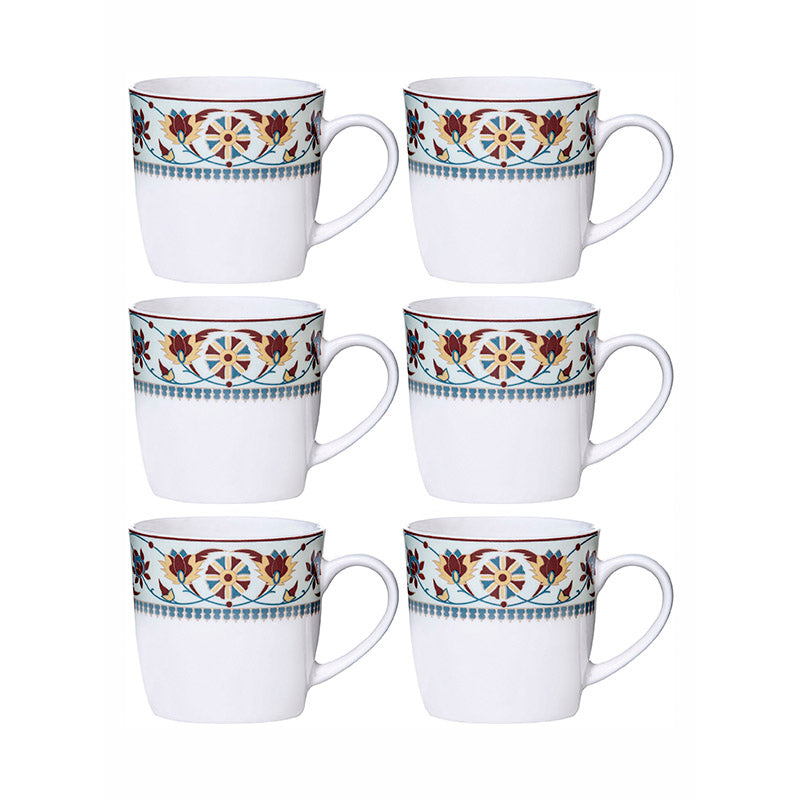 Mug & Tea Cup - Bhava Ethnic Mug (200 ML) - Set Of Six