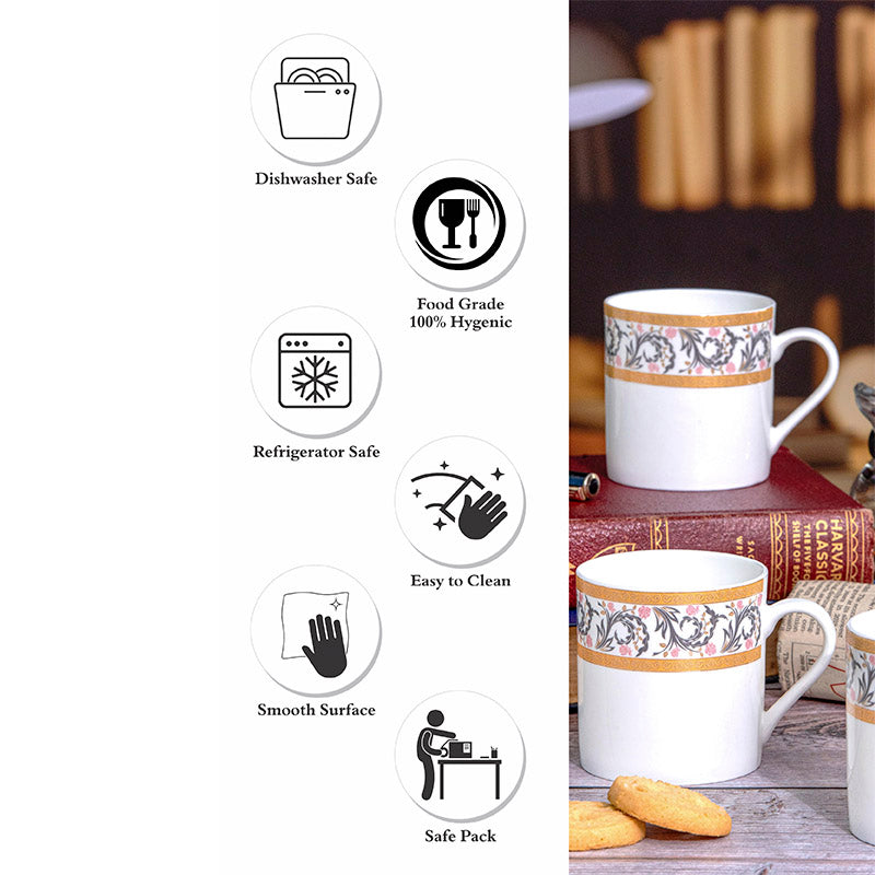 Buy Ambuja Ethnic Mug (210 ML) - Set Of Six Mug & Tea Cup from Vaaree