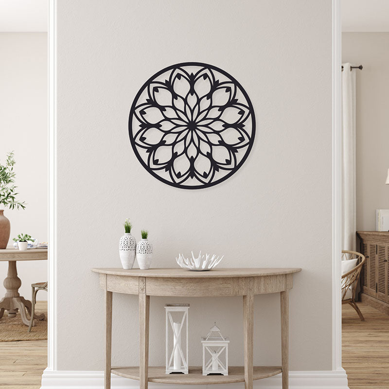 Buy Neso Mandala Black Wall Art Wall Accents from Vaaree