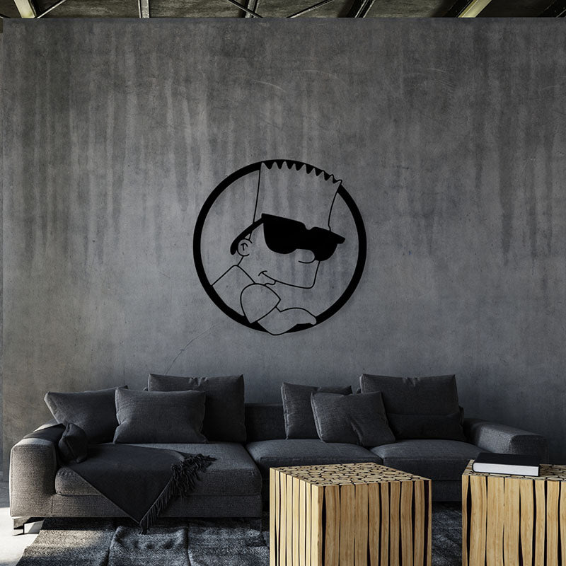 Wall Accents - Cool Simpsons Black Wall Art