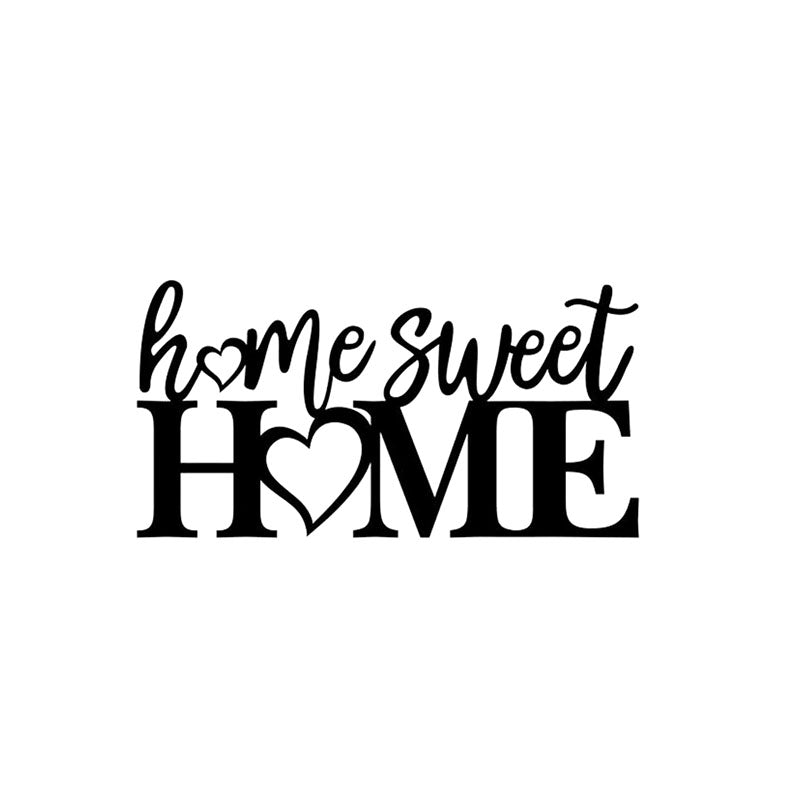 Wall Accents - Home Sweet Home Black Wall Art