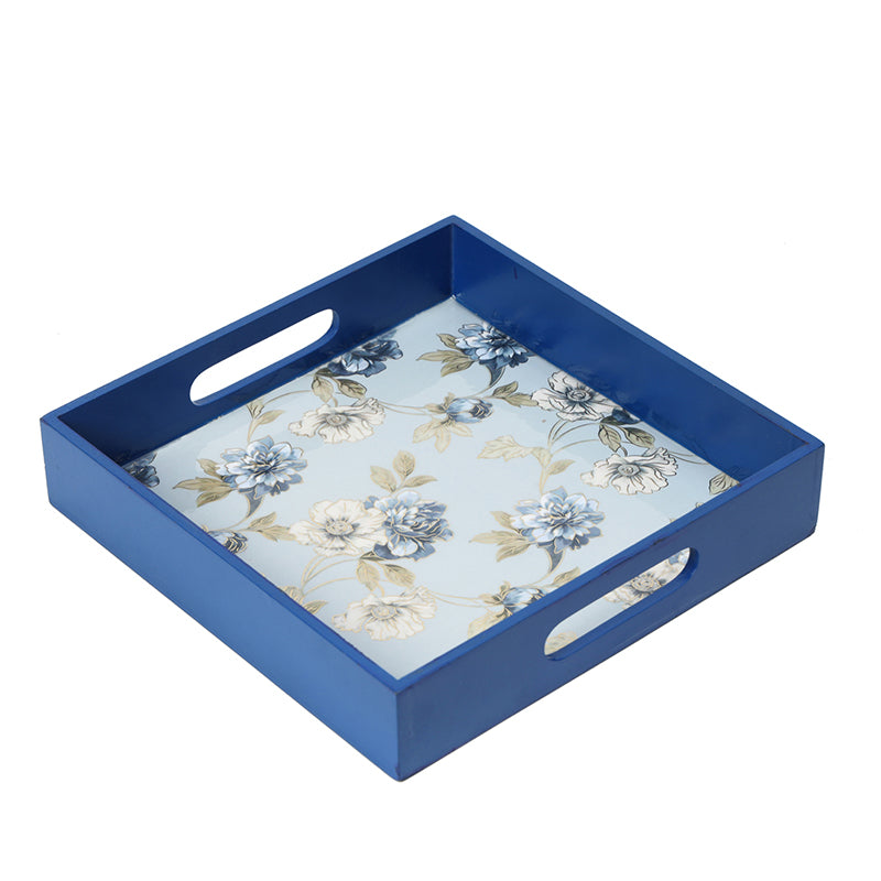 Buy Cobalt Chrome Serving Tray Serving Tray from Vaaree