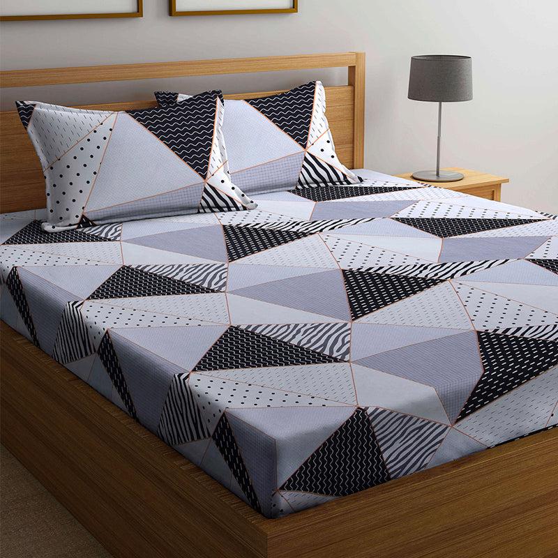 Buy Archie Geometric Bedsheet Bedsheets from Vaaree