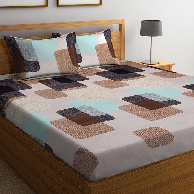 Buy Powell Geometric Bedsheet Bedsheets from Vaaree