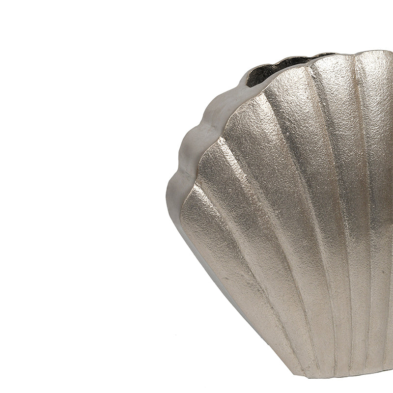 Buy Oyster Treasure Vase - Silver Vase from Vaaree